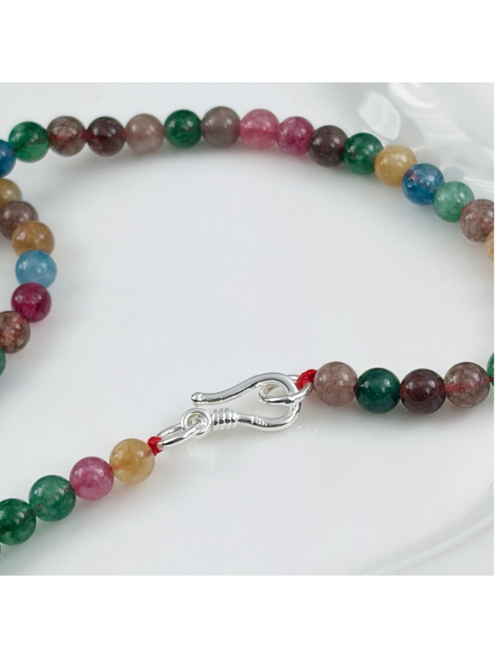 Boho Southwest Big Ruby Zoisite Pendant Necklace Jewelry Set Lot Handmade 925 - Picture 7 of 9
